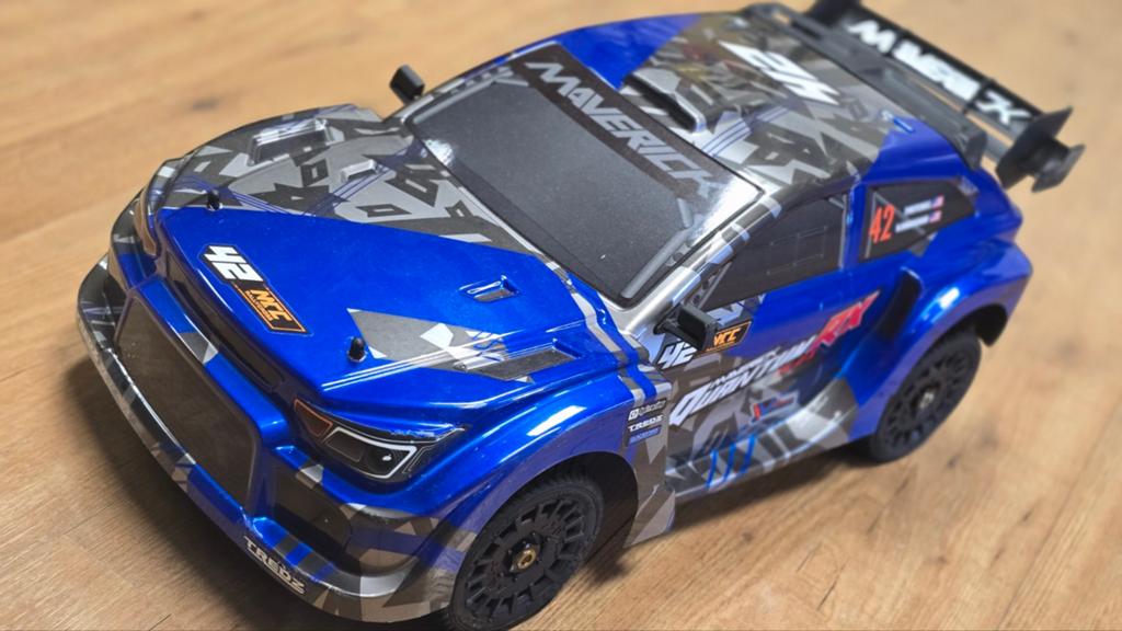 RCMaverick Quantum RX FLUX 1/8 4WD Brushless Rally Car RTR, Auto offroad, Zo goed als nieuw, RTR (Ready to Run), Schaal 1:8