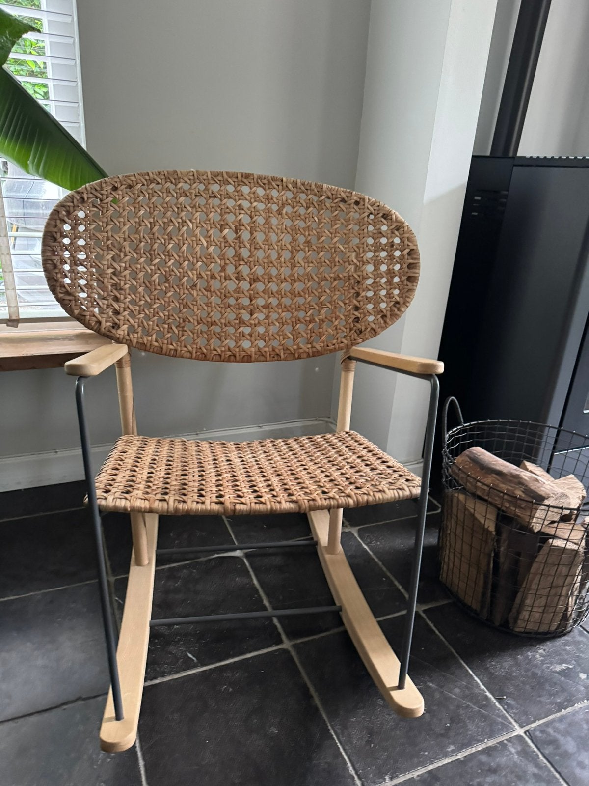 Schommelstoel Ikea Grönadal, Ophalen, Zo goed als nieuw, Rotan