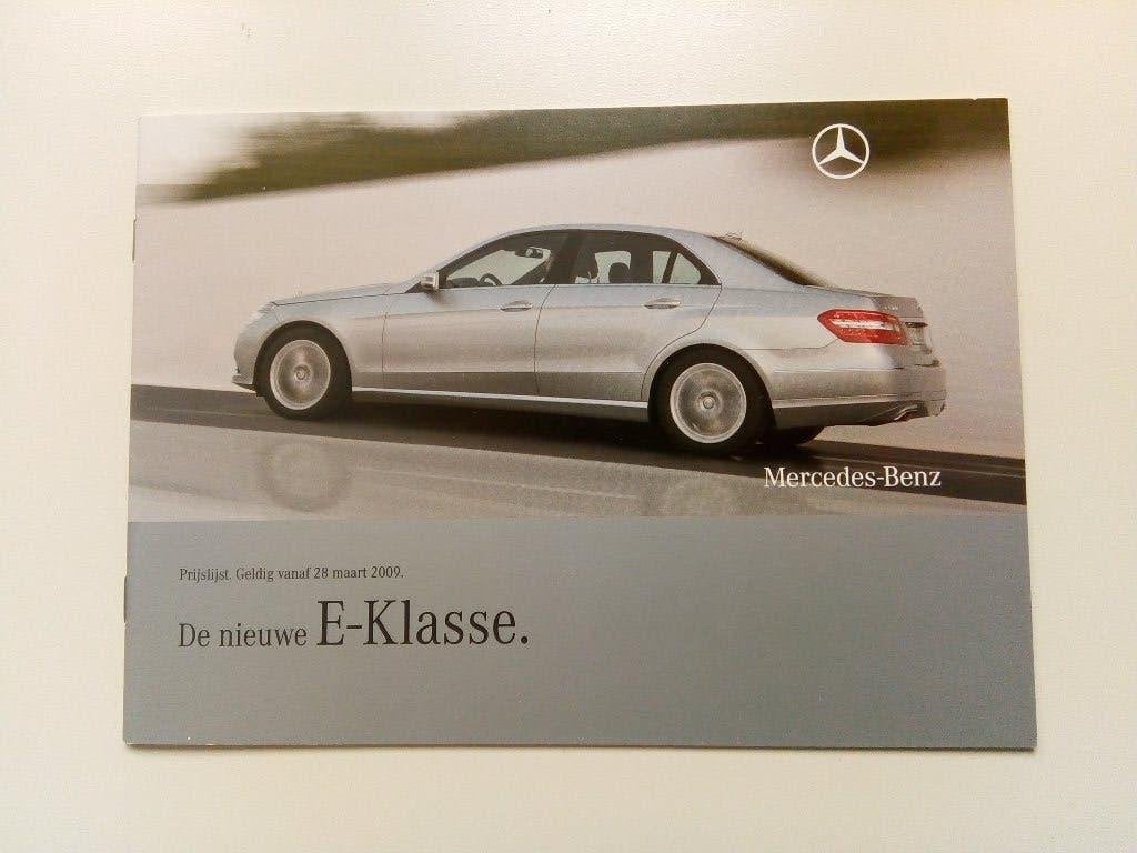Mercedes-Benz E-klasse W212 prijslijst 2009, Verzenden, Nieuw, Mercedes, Mercedes-Benz