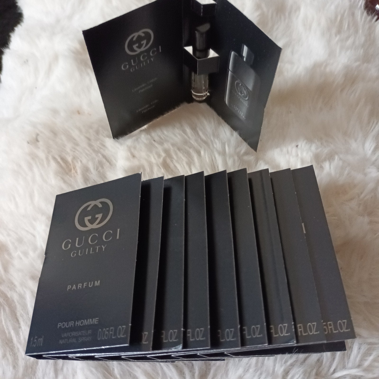 GUCCI GUILTY heren parfum proefjes...10 stuks..nieuw, Ophalen of Verzenden, Nieuw