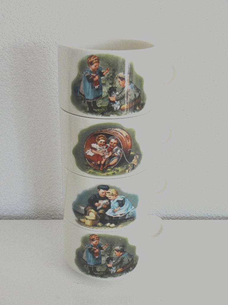 Set van 4 Ot en Sien stapelbekers, Royco, Gebruikt, Ophalen of Verzenden, Kom(men), Royco
