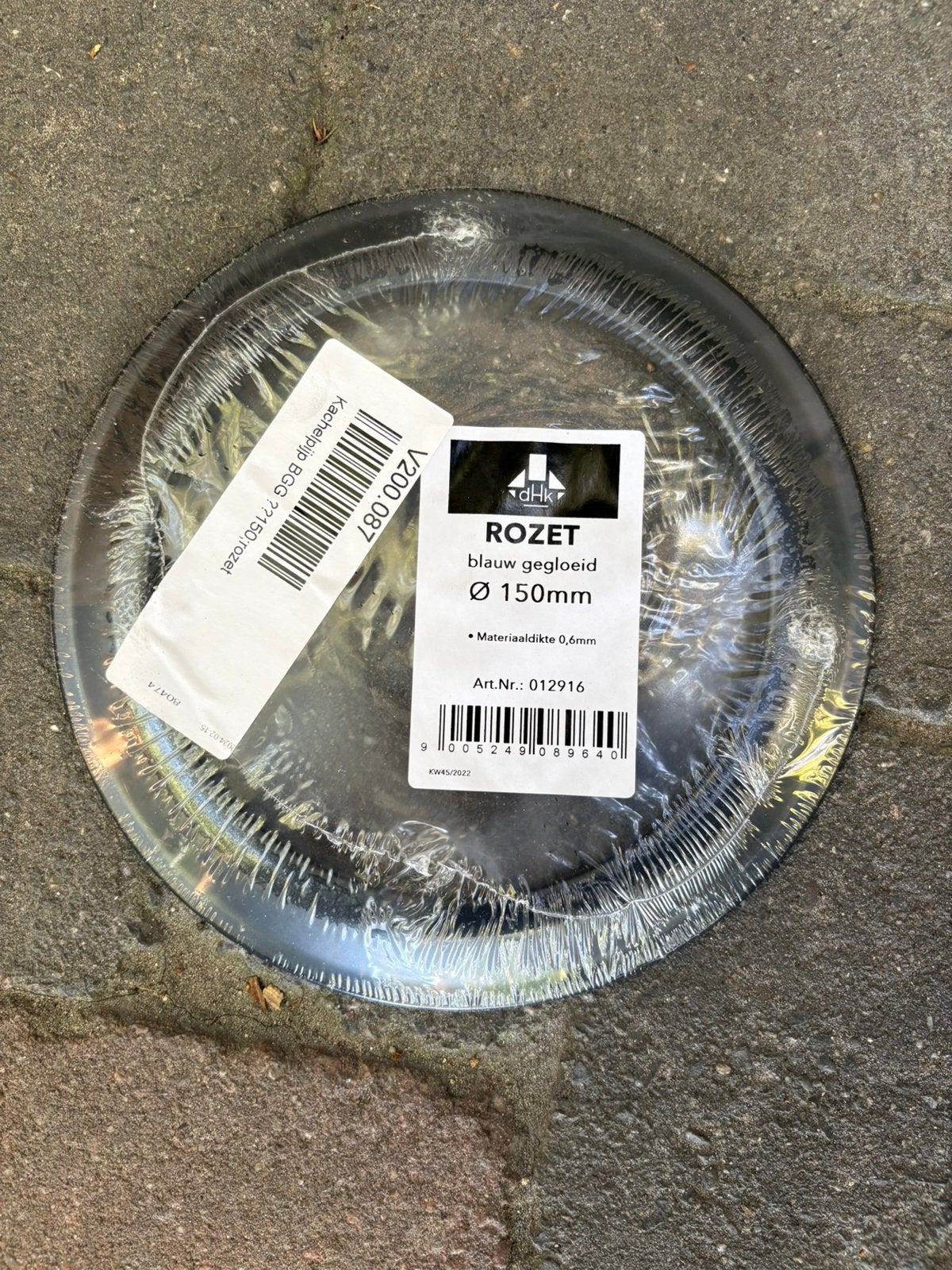 Nieuwe Rozetten blauw gegloeid 150mm, 125mm, 200mm, P, P, P, Ophalen of Verzenden