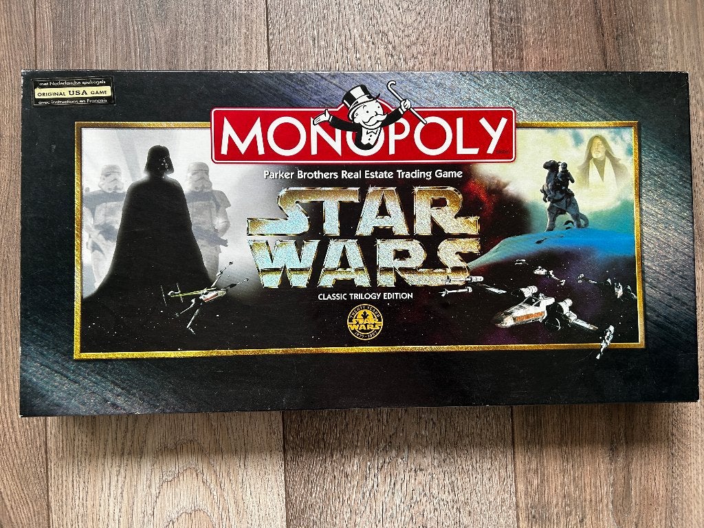 Monopoly Star Wars Classic Trilogy Edition - USA Import, Ophalen of Verzenden, Zo goed als nieuw, Spel