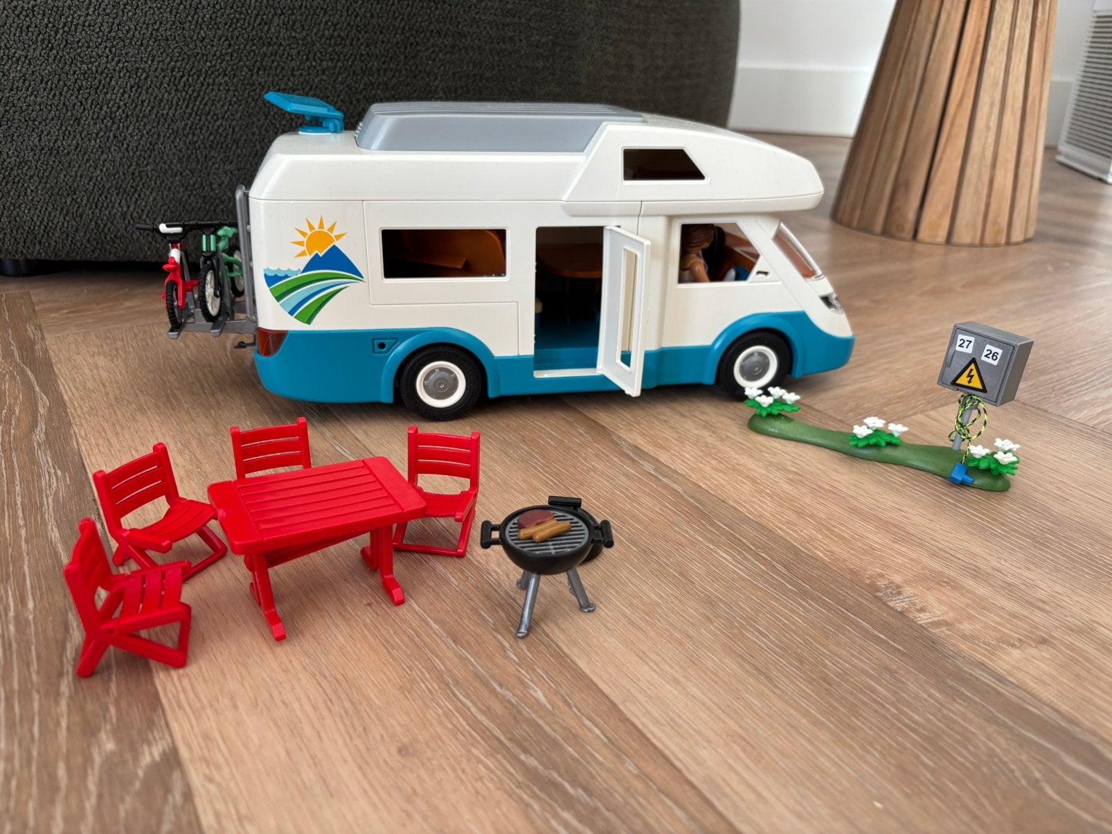 Playmobile camper, Ophalen, Zo goed als nieuw, Complete set, Voertuig