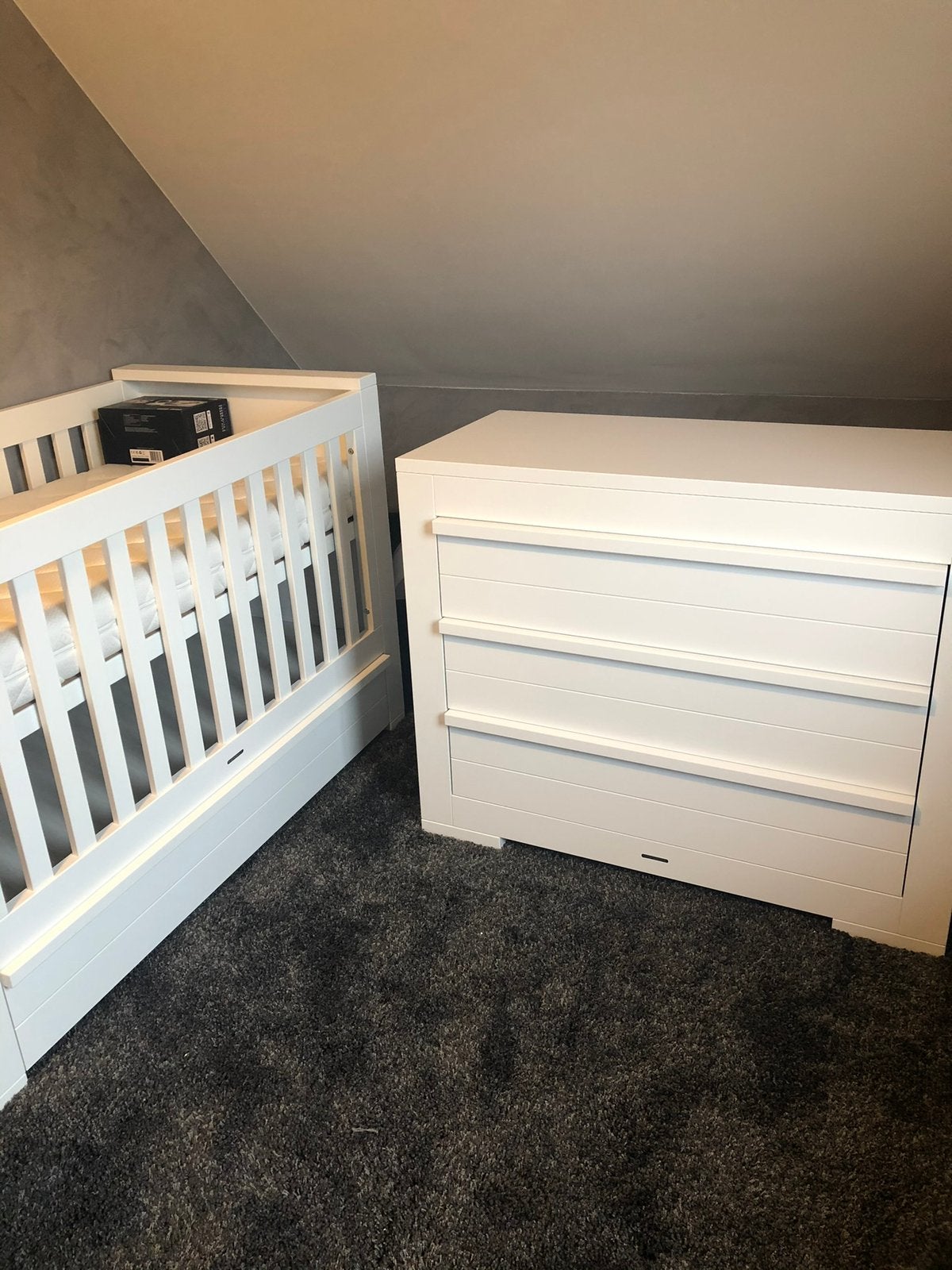 Kidsmill Bretagne commode en ledikant wit, Ophalen, Gebruikt, Jongetje of Meisje