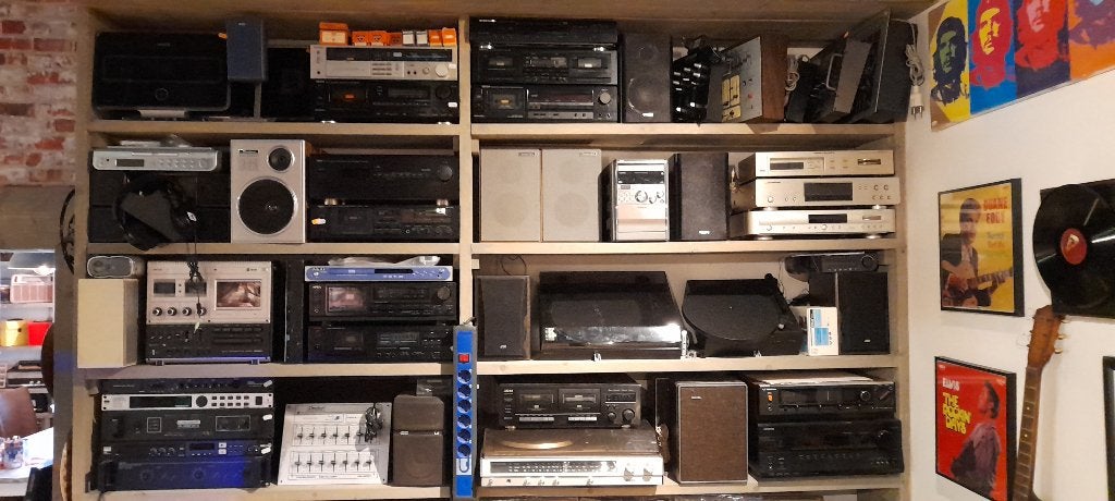 Cassette - Tape - Minidisc - Deck - Recorder, Audio, Tv en Foto, Cassettedecks, Overige merken, Auto-reverse, Tiptoetsen, High speed dubbing