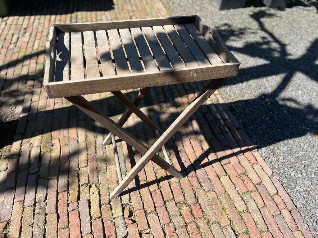 Bijzettafel dienblad inklapbaar, Huis en Inrichting, Ophalen, Minder dan 55 cm, Gebruikt, 60 cm of meer