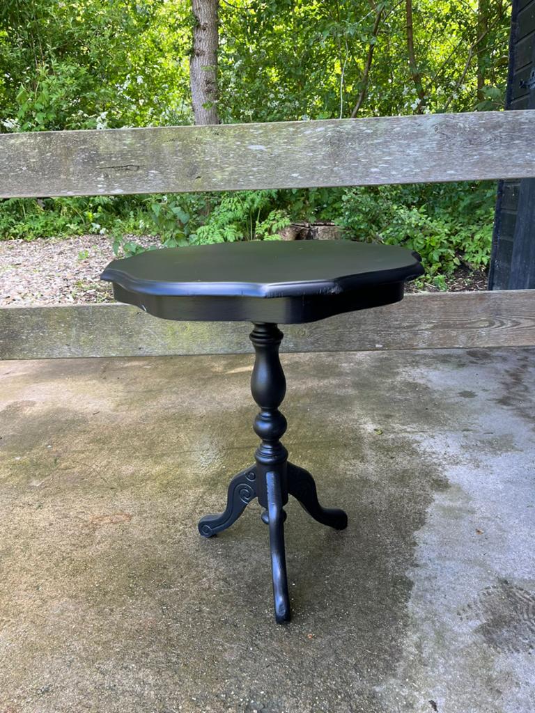 Vintage bijzettafel, Ophalen, Rond, 50 tot 100 cm