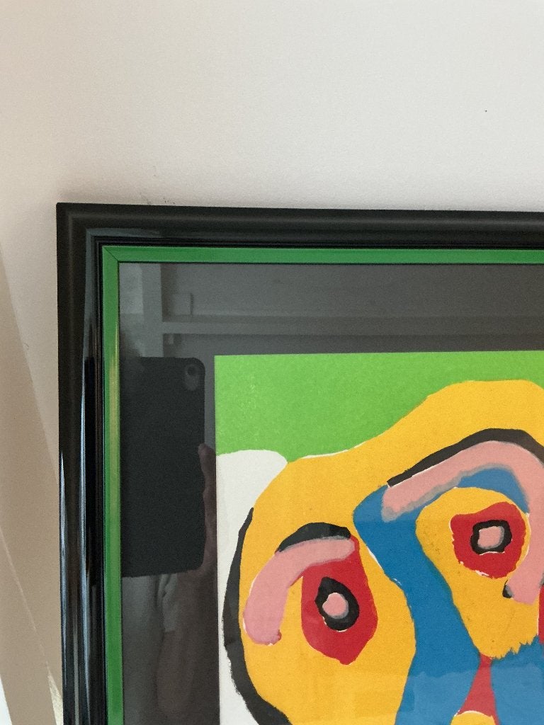 Karel appel, Offsetdruk, Ingelijst, Abstract, Ophalen