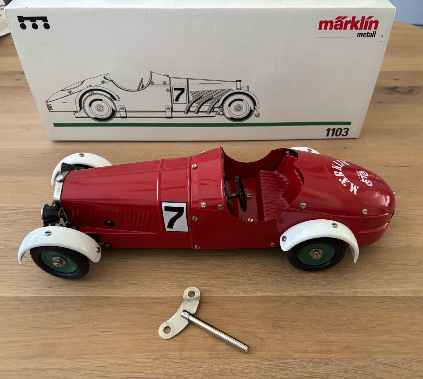Marklin sportauto 1103, Ophalen, Zo goed als nieuw, Bus of Vrachtwagen