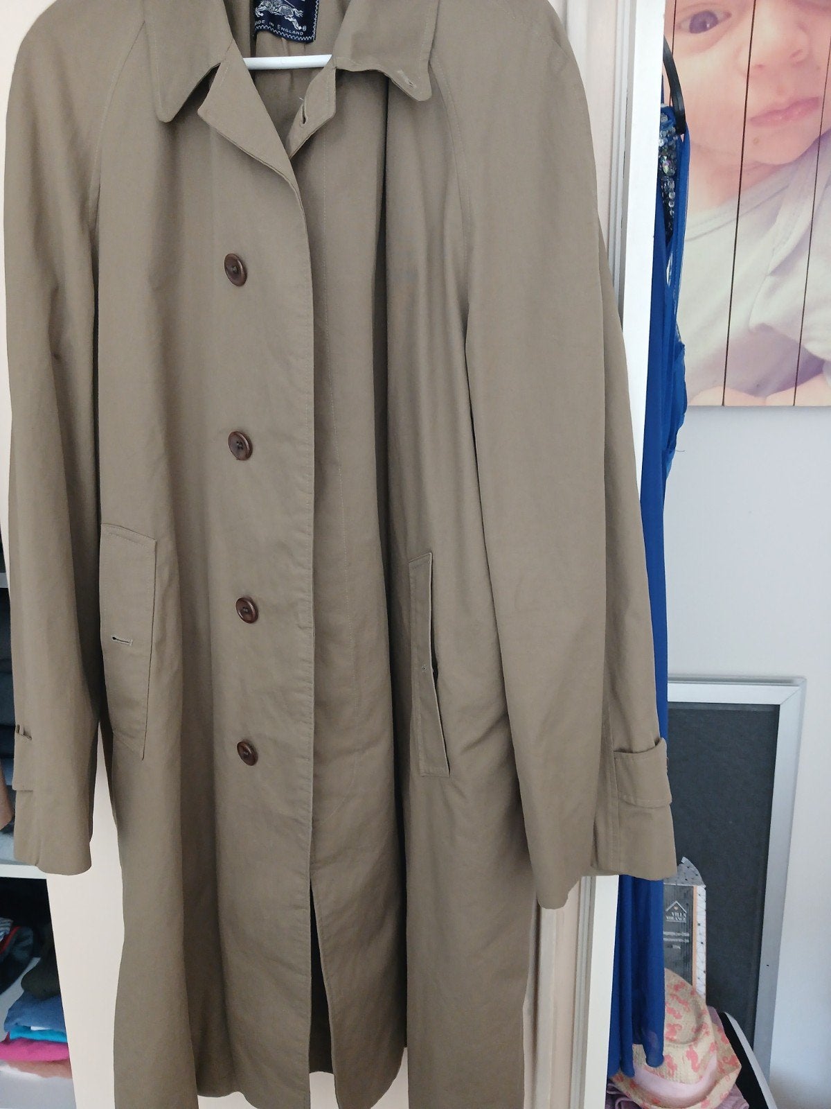 burberry jas, Ophalen, Zo goed als nieuw, Zwart