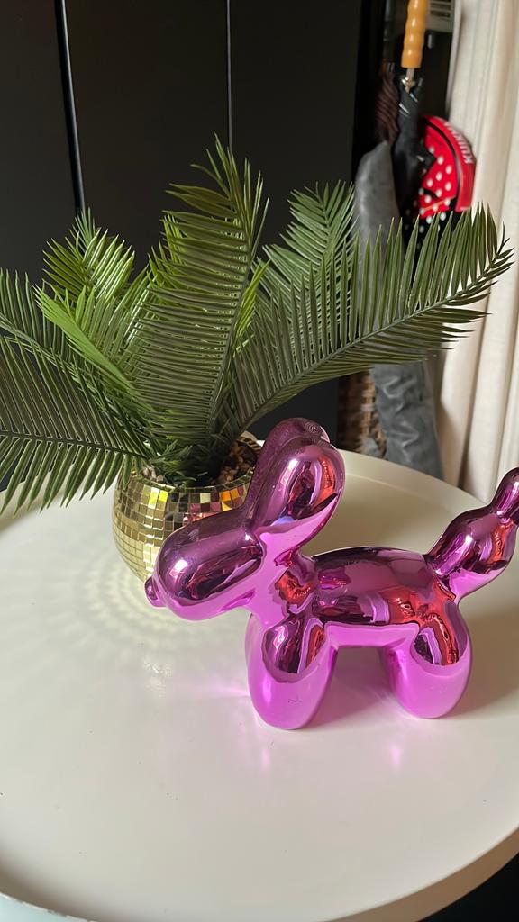 Kunst plant en ballon hondje, Huis en Inrichting, Woonaccessoires | Overige, Ophalen, Nieuw