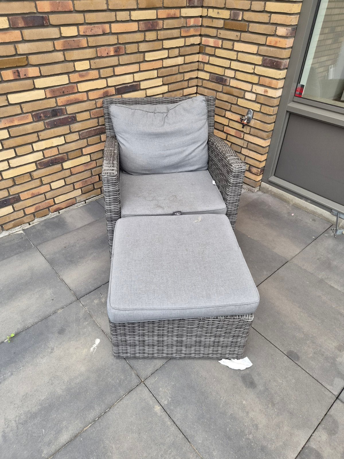 Bois Le Duc Loungeset met Hocker en Kussens, Tuin en Terras, Tuinsets en Loungesets, 5 zitplaatsen, Gebruikt, Bank, Ophalen of Verzenden