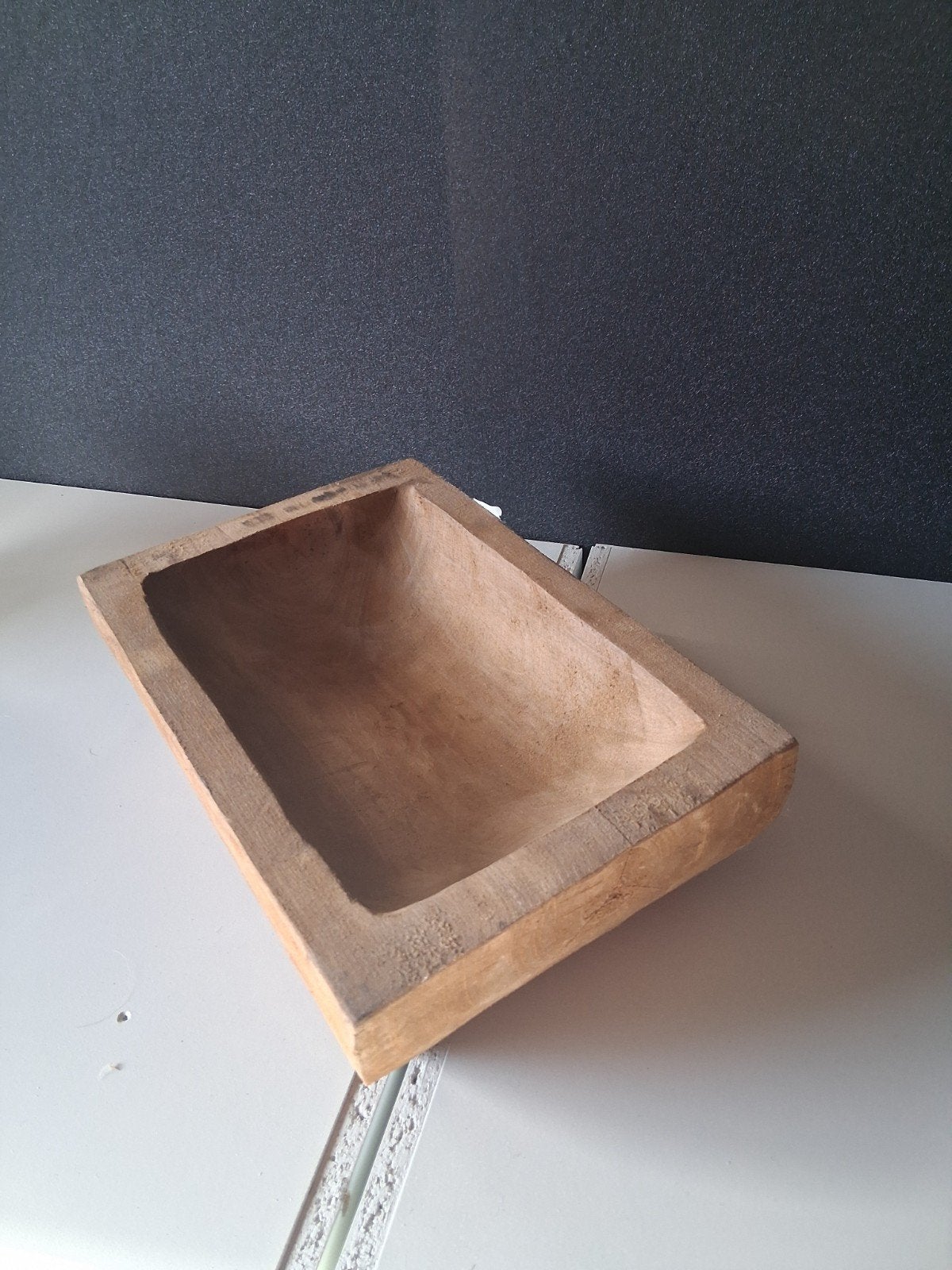 Mooie decoratieve houten bak 29 x19 hoogte 10, Ophalen