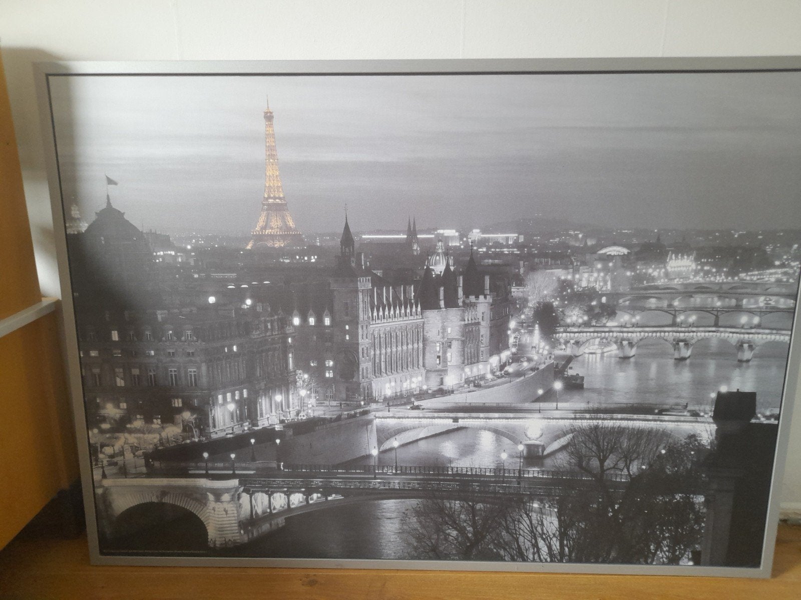 Lijst Parijs Eiffeltoren, Ophalen, 125 cm of meer, Zo goed als nieuw, Foto of Poster