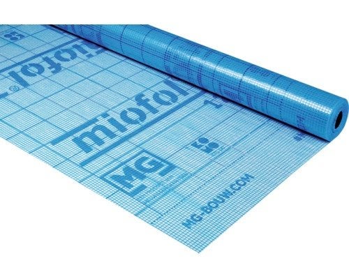 MIOFOL 125G - Waterkerende dampdoorlatende folie, 1,5x25m, Doe-het-zelf en Verbouw, Ophalen, Nieuw, 15 m² of meer, Folie