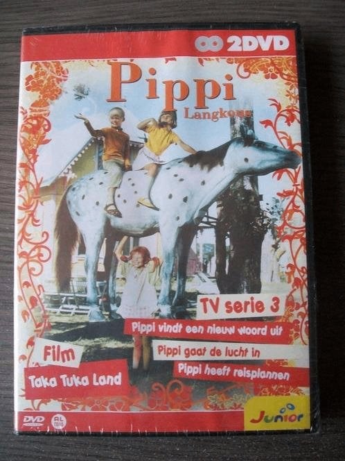 Pippi Langkous 2 disc box uit 2007 in nieuwstaat, Avontuur, Verzenden, Alle leeftijden, Nederlands