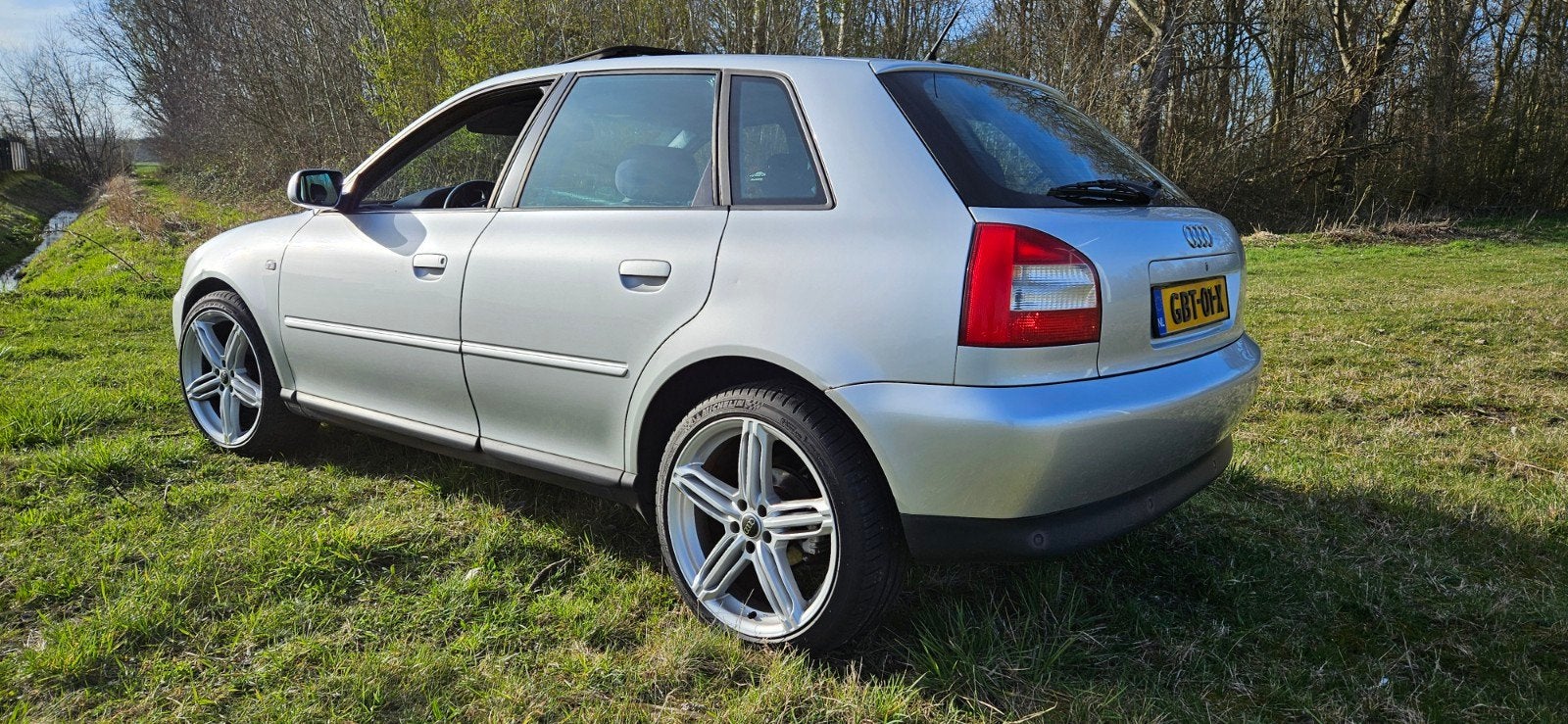 Audi A3 automaat 132500 km, Auto's, Audi, Alcantara, 1200 kg, Particulier, Blauw