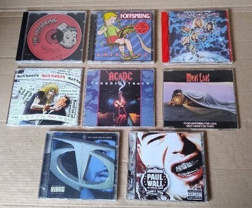 8 Rock & Hiphop CD's Iron Maiden, ACDC, Offspring, Paul Wall, Ophalen of Verzenden, Zo goed als nieuw, Hard Rock, Album