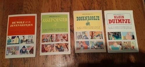 4 vintage Speelboekjes nr 4 - 8 - 11 - 13 sprookjes kinder, Boeken, Gelezen, Fictie algemeen, Jongen of Meisje, Diverse auteurs