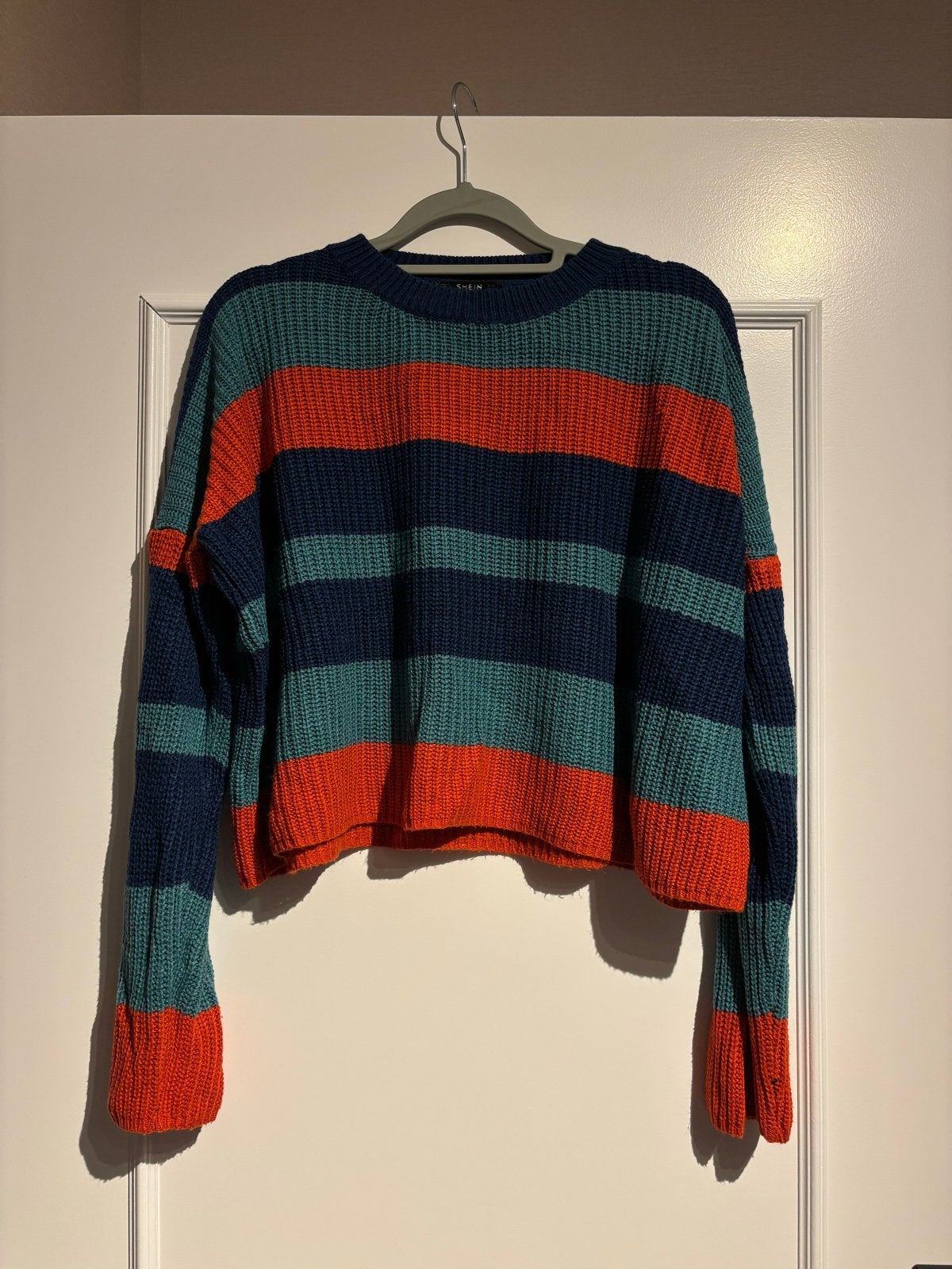 Shein gestreepte trui maat S, Ophalen of Verzenden, Zo goed als nieuw, Maat 36 (S), Blauw