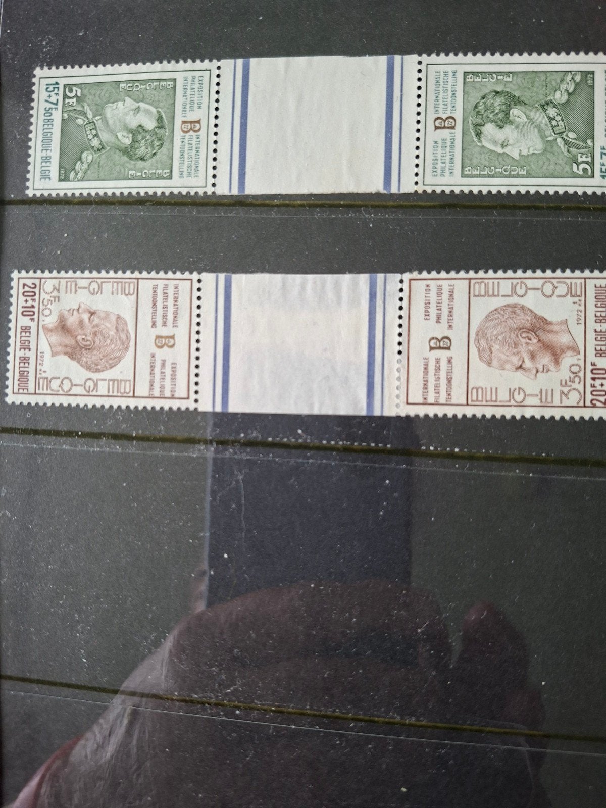 Belgische postzegels met portretten - diverse jaren, Verzenden, Frankeerzegel, Zonder gom, Europa