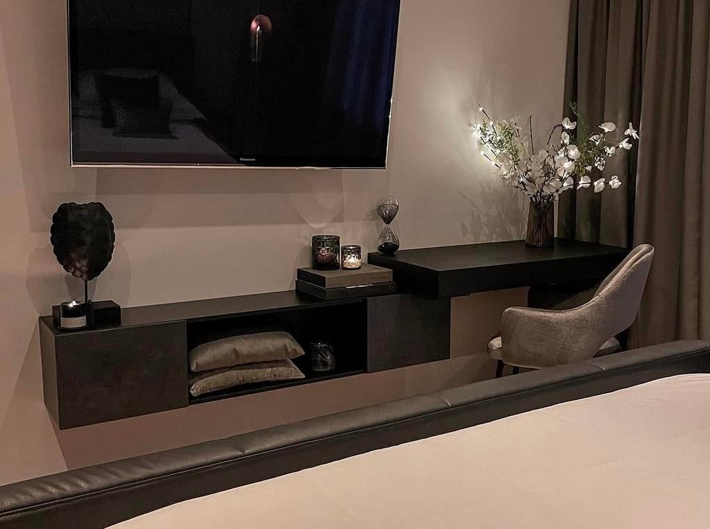 Zwevend tv meubel, Ophalen, 100 tot 150 cm, Zo goed als nieuw, Minder dan 100 cm