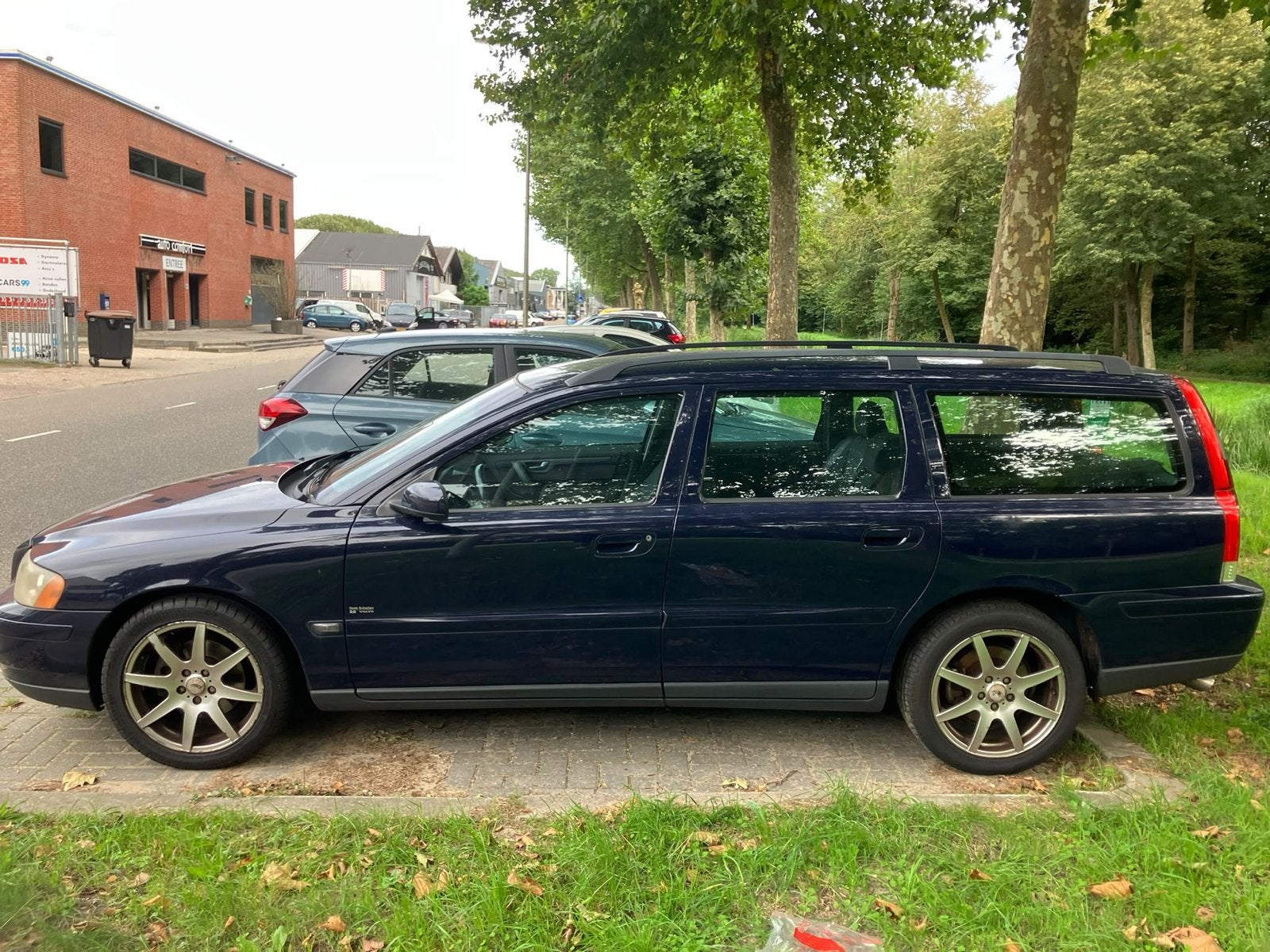 Volvo V70 2.4 170PK 2005 Blauw defect, Voorwielaandrijving, Stof, 1800 kg, 4 cilinders