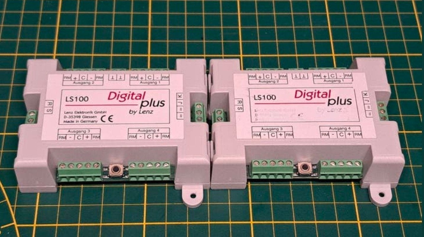 Lenz LS100 Wisseldecoders met terugmelding (2 stuks), Hobby en Vrije tijd, Modeltreinen | H0, Ophalen, Gelijkstroom of Wisselstroom