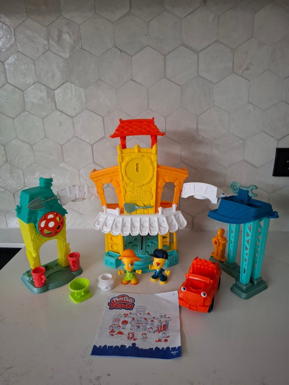 Play-Doh Town Klei Set met Accessoires - Zo goed als nieuw, Ophalen, Zo goed als nieuw, Knutselen