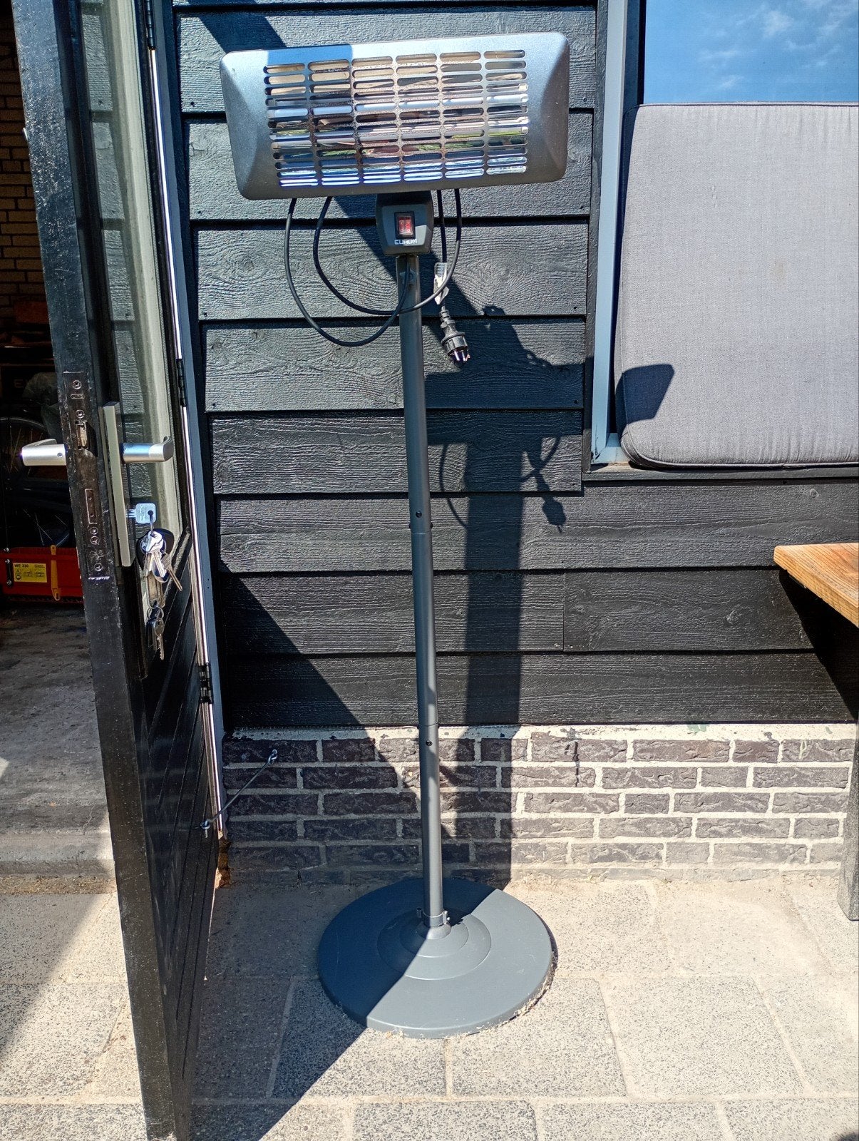Eurom Golden 2000 Amber Smart terrasverwarmer, Ophalen of Verzenden, Gebruikt, Elektrisch, Vloer