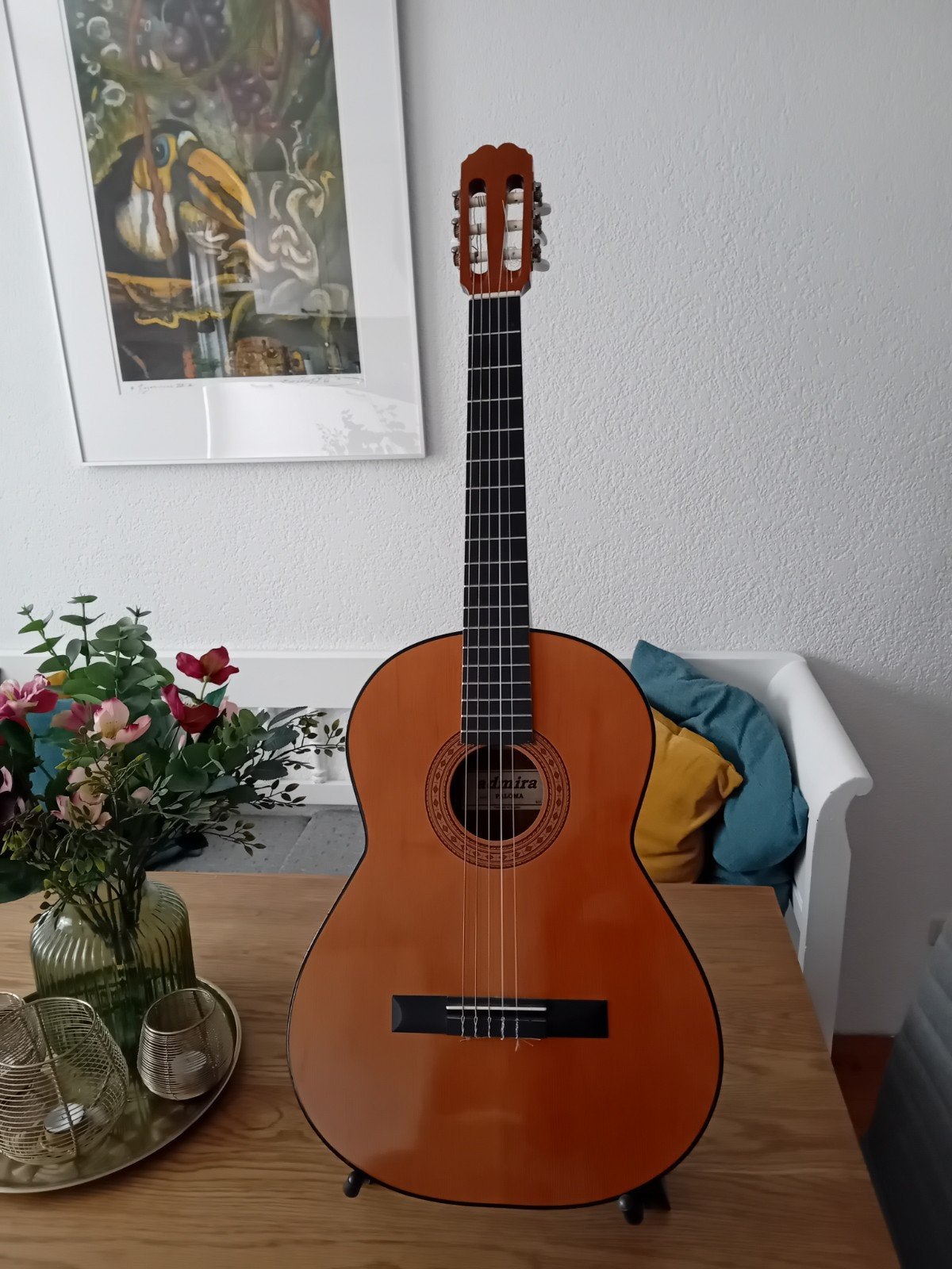 Admira Paloma Gitaar met hoes / rugzak, Muziek en Instrumenten, Snaarinstrumenten | Gitaren | Akoestisch, Ophalen, Klassieke of Spaanse gitaar