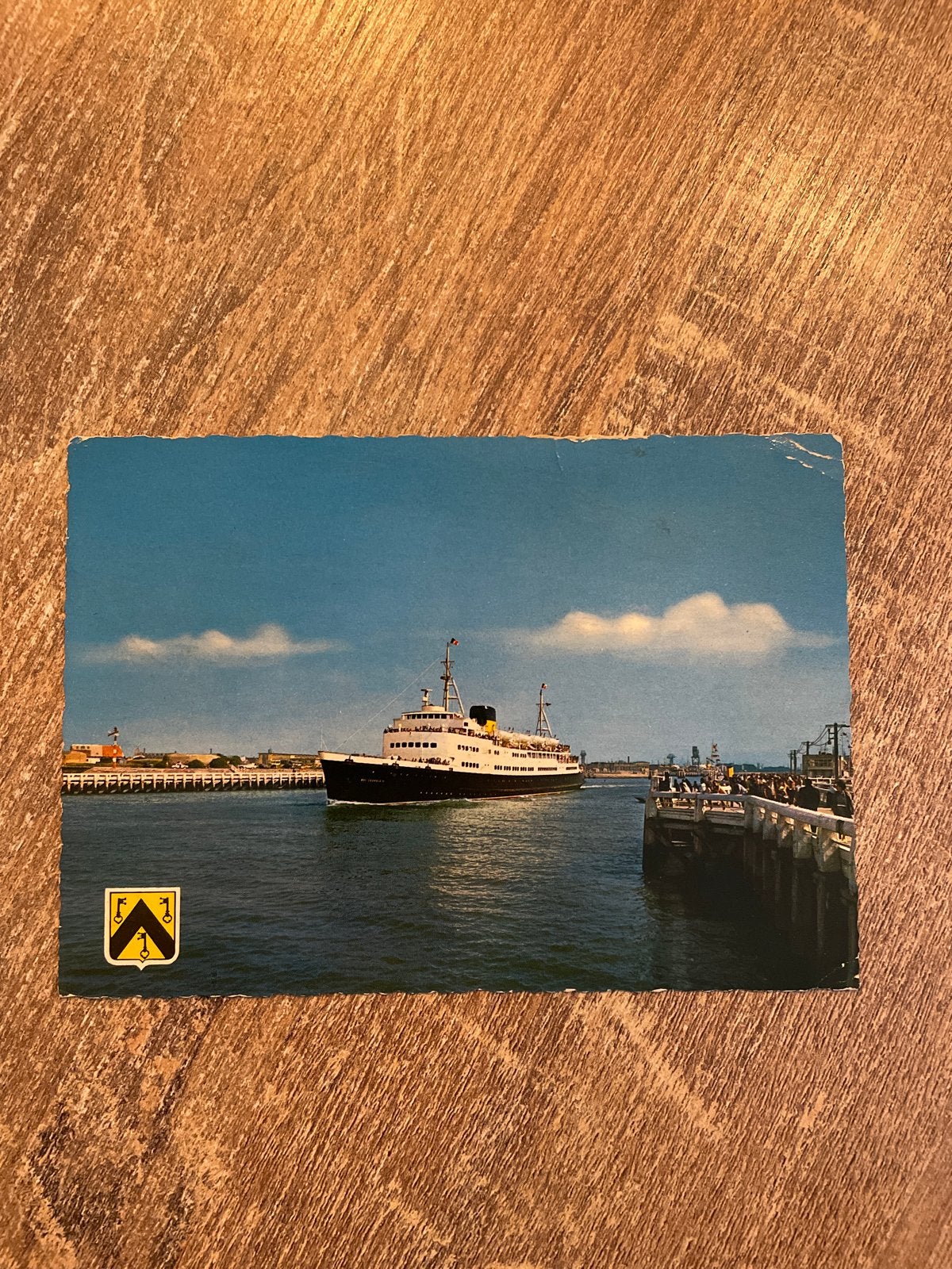 Oude postkaart Oostende-Dover ferry, Verzamelen, Ophalen of Verzenden, 1980 tot heden, Gelopen, Oost-Vlaanderen