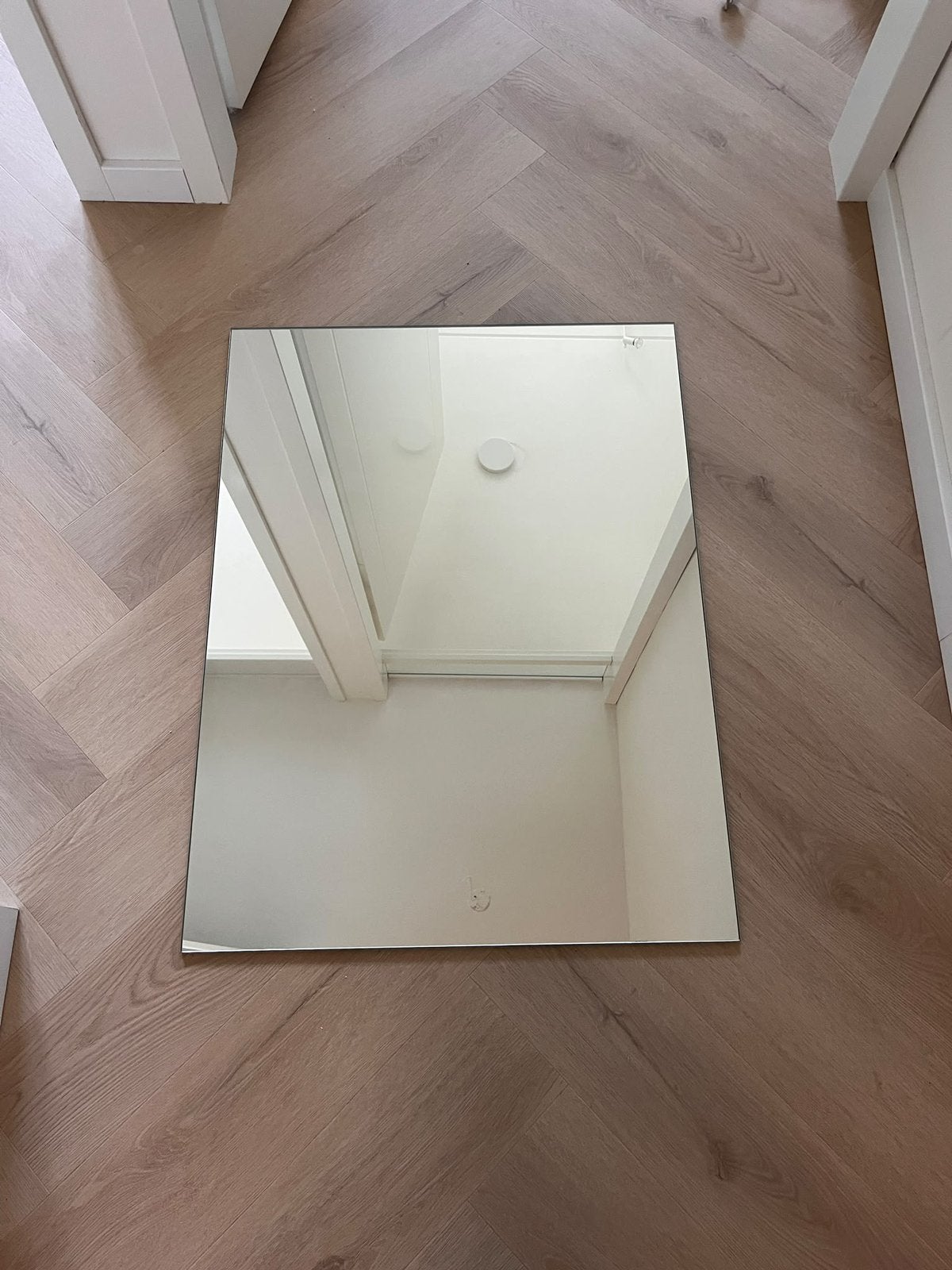 Spiegel 80 x 60 cm, Ophalen of Verzenden, Zo goed als nieuw, Minder dan 100 cm, Rechthoekig