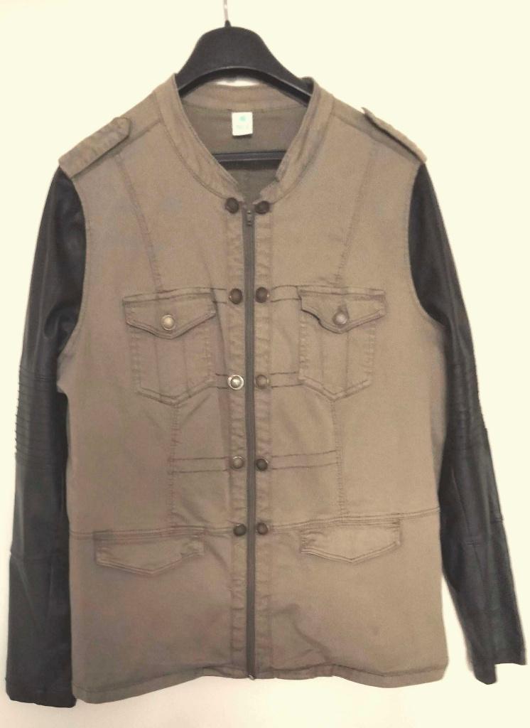 ZGAN jack militaire steil MS 48 khaki,zwart, Overige kleuren, Maat 46/48 (XL) of groter, Ophalen of Verzenden, Zo goed als nieuw