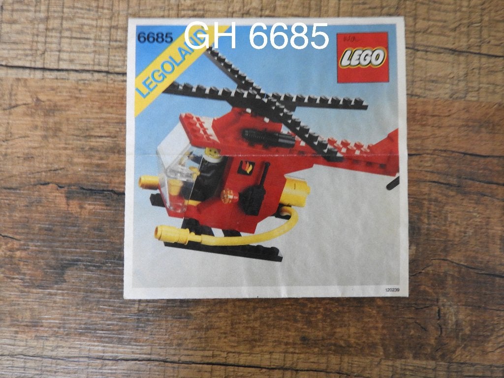 Lego 6685 Vintage Fire Copter 1, Gebruikt, Lego, Ophalen of Verzenden, Complete set