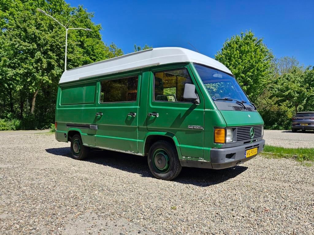Mercedes MB100 Camper | Retro vibe | Rijdend | APK | Uniek, Particulier, Buscamper of Camperbus, Mercedes-Benz