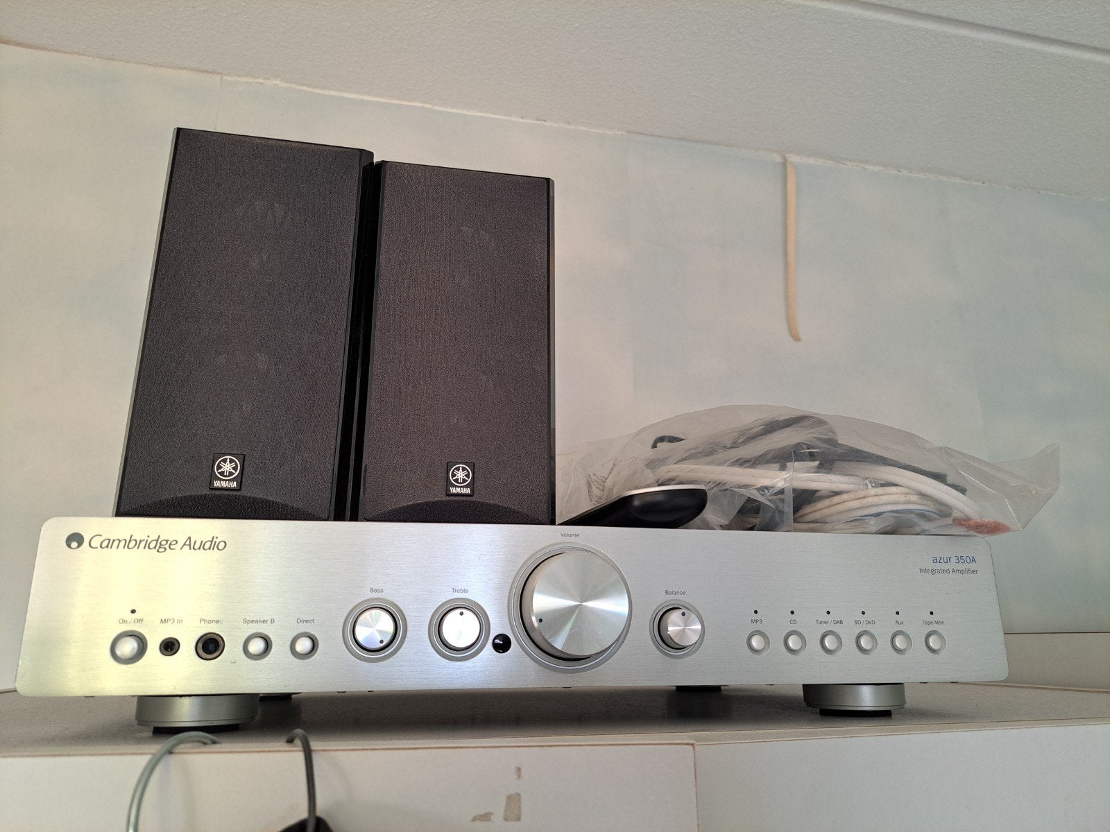 Cambridge Audio versterker + Yamaha speakers, Ophalen of Verzenden, Zo goed als nieuw, Yamaha