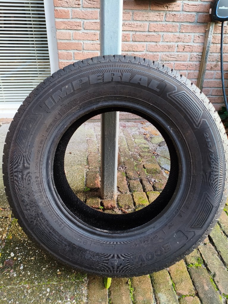 4x Imperial EcoVan 3 | 215/70 R15C | 7mm | DOT 4922, Ophalen, 15 inch, Band(en), Zomerbanden