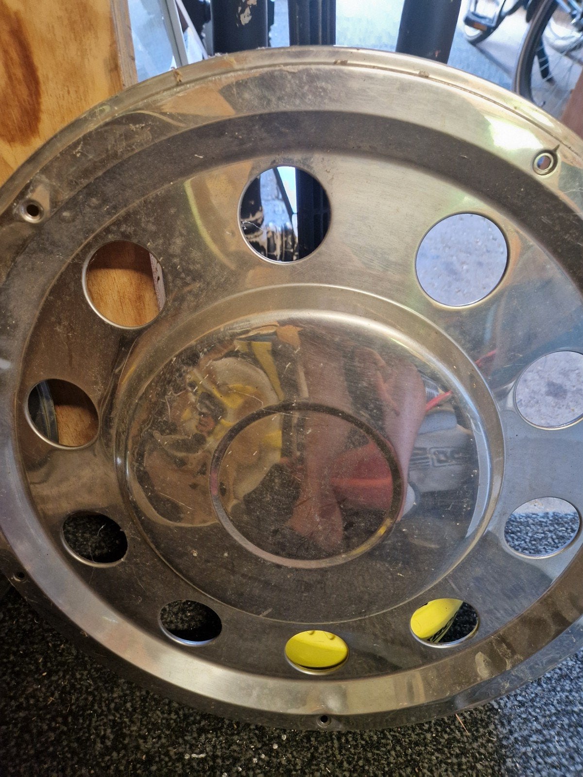 2x Chrome wieldoppen voor vrachtwagen/camper, Ophalen of Verzenden, Gebruikt