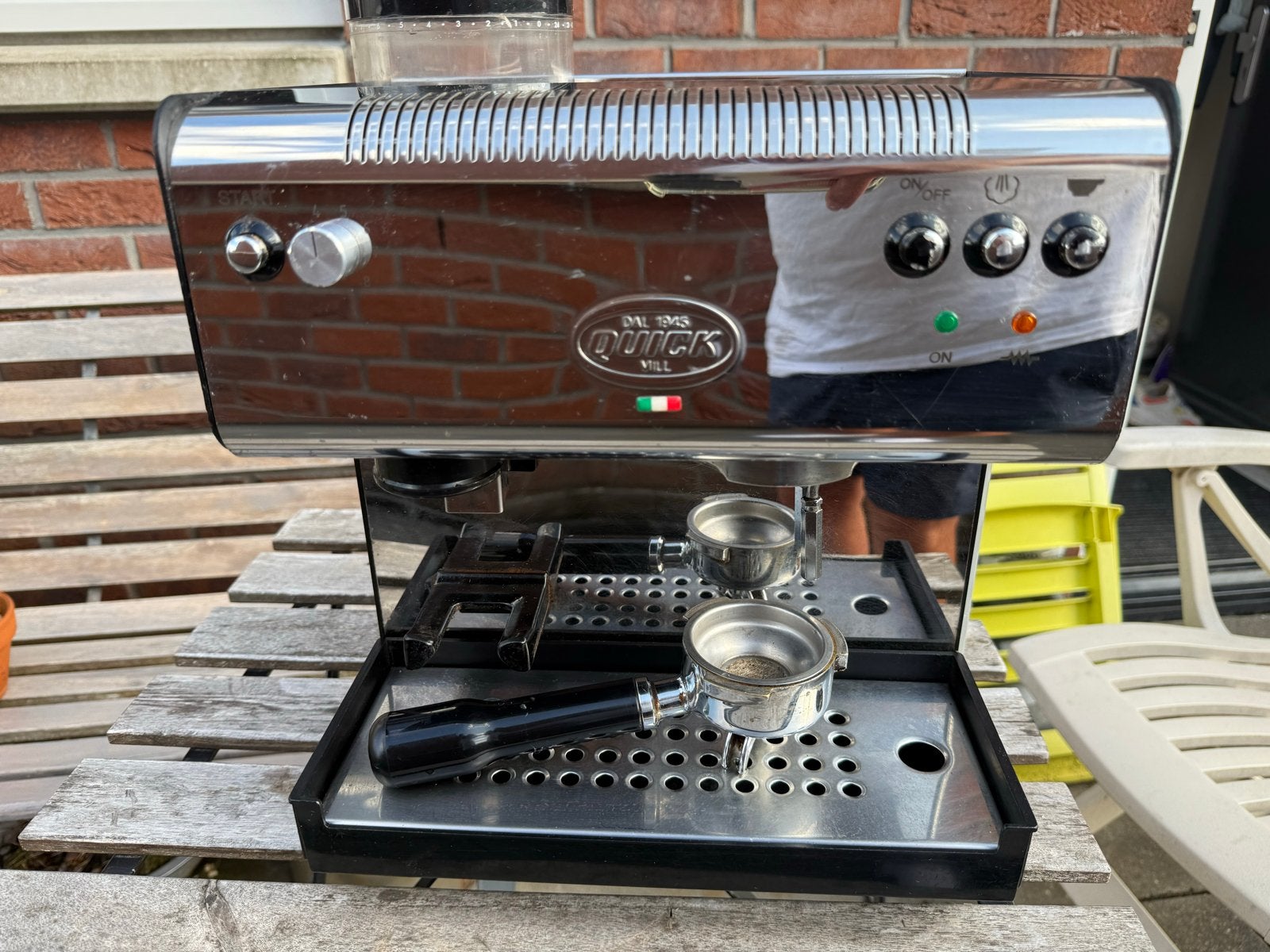 Quick Mill 2835 Espresso Machine - Gebruikt, Gebruikt, Espresso apparaat, Gemalen koffie, 1 kopje