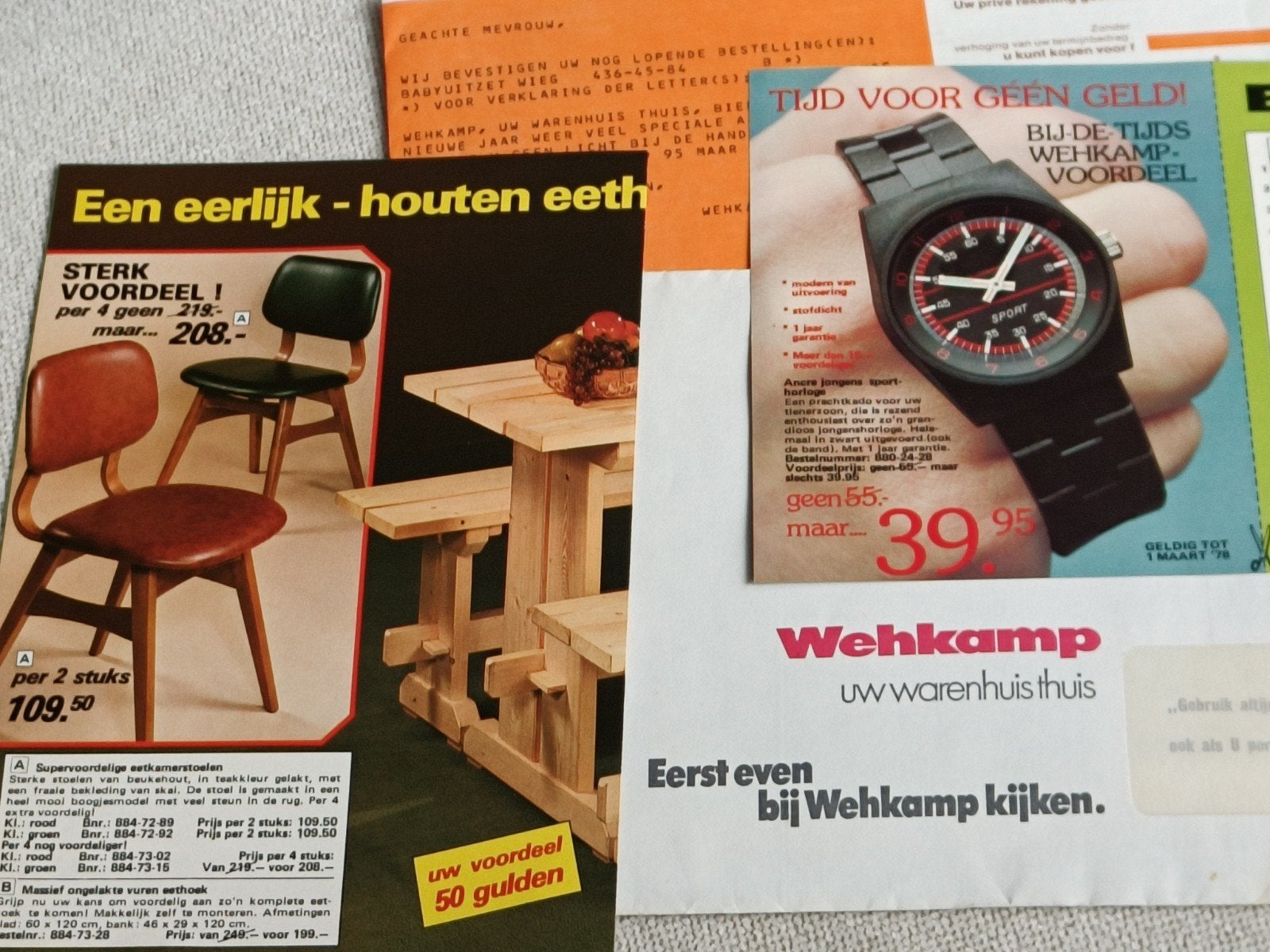 1978, WEHKAMP POSTORDER, FOLDERS, ENVELOP EN PRIVÉ KREDIET, Ophalen of Verzenden, Gelezen