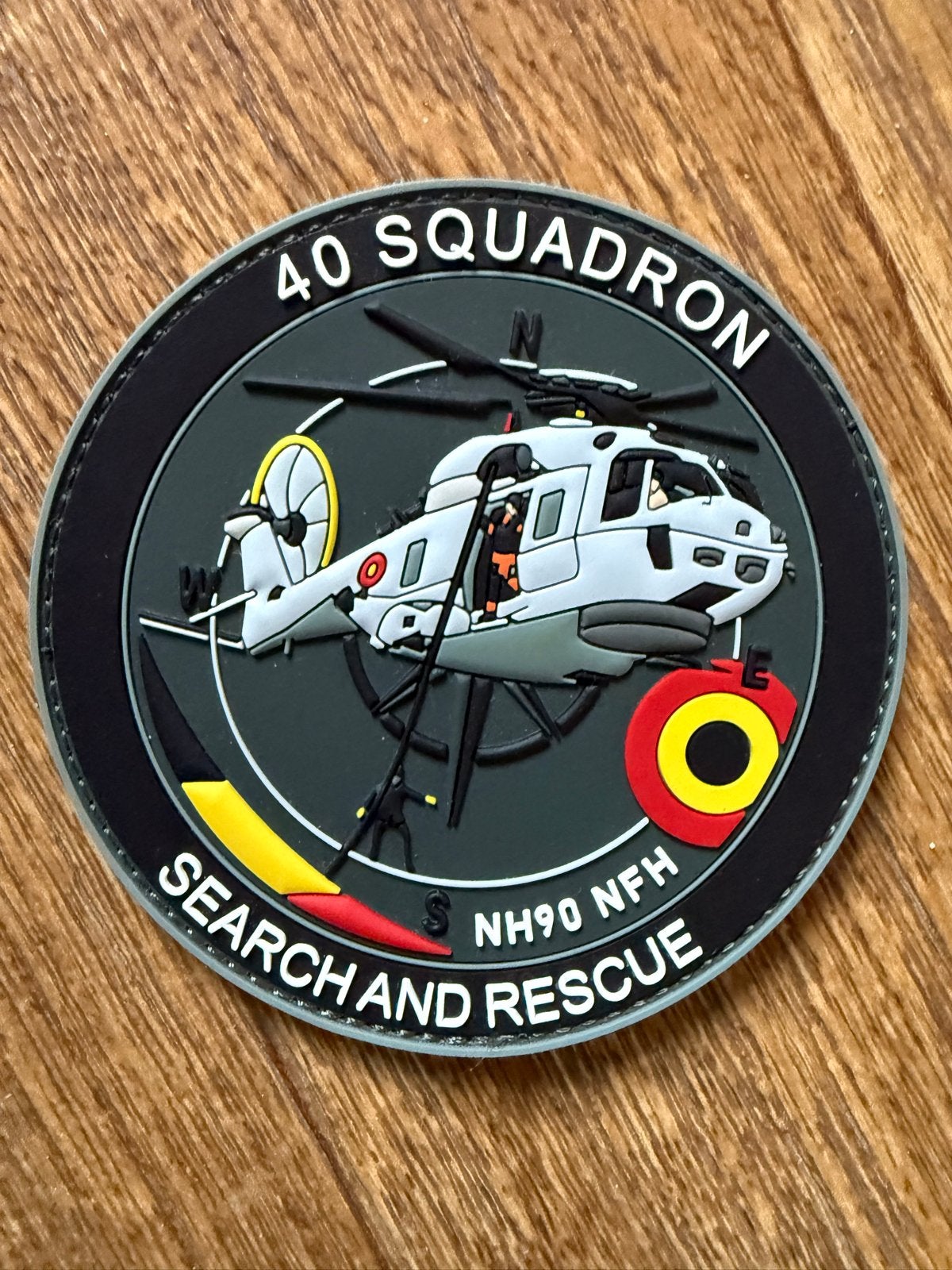 Patch met klittenband - 40 Squadron Search and Rescue NH90 N, Ophalen, Zo goed als nieuw, Overige typen