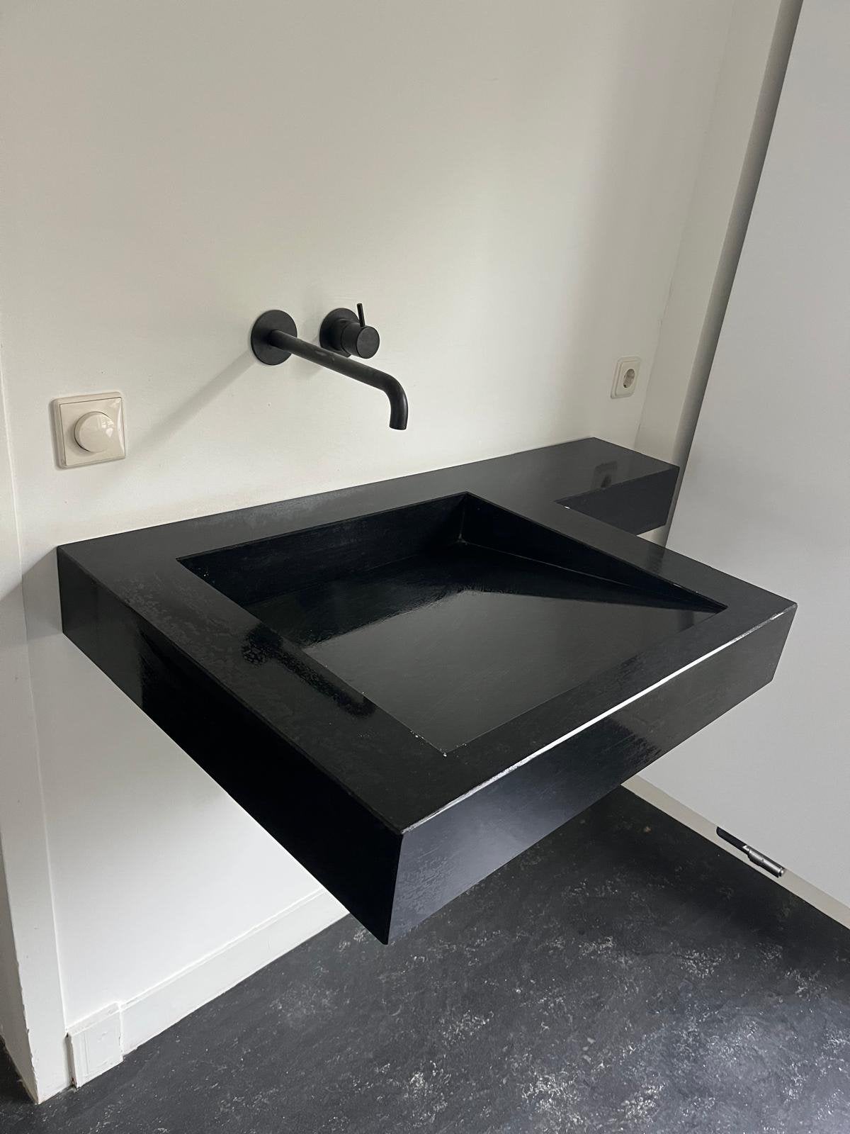 Natuursteen wastafels, Ophalen, 100 tot 150 cm, Zo goed als nieuw, Minder dan 100 cm