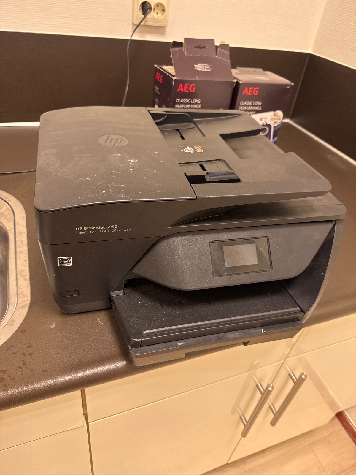 HP OfficeJet 6950 All-in-One Printer, Computers en Software, Ophalen, Gebruikt, Faxen, Inkjetprinter