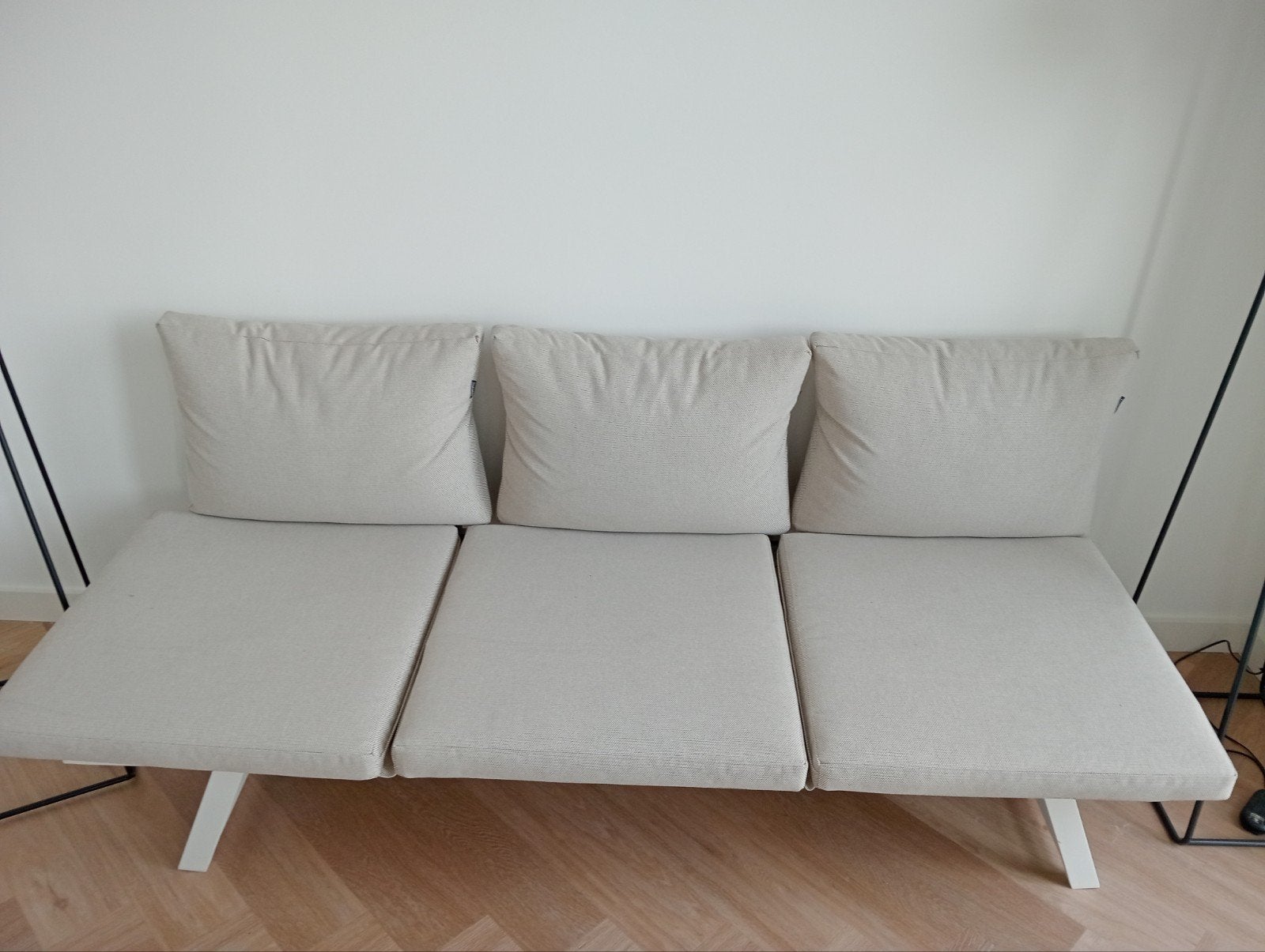 Intratuin Intratuin tuinbank / ligbank en tafel Julia wit /, Modern, Lounge, 75 tot 100 cm, Ophalen of Verzenden, Rechte bank