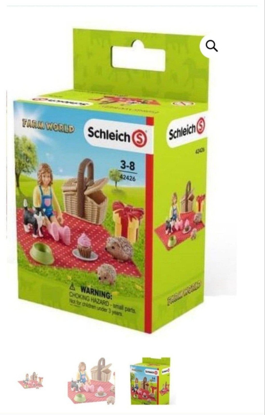 schleich farm world picknick 42426, Complete set, Overige typen, Ophalen of Verzenden, Zo goed als nieuw