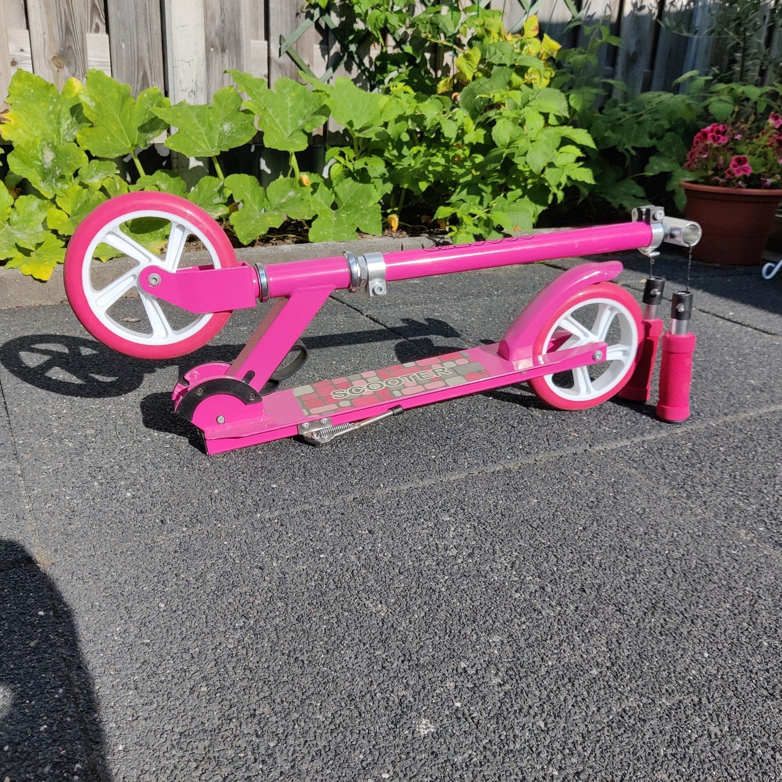 Roze kinderstep - Opvouwbaar en verstelbaar, Fietsen en Brommers, Steps, Ophalen, Gebruikt, Gewone step, Onbekend