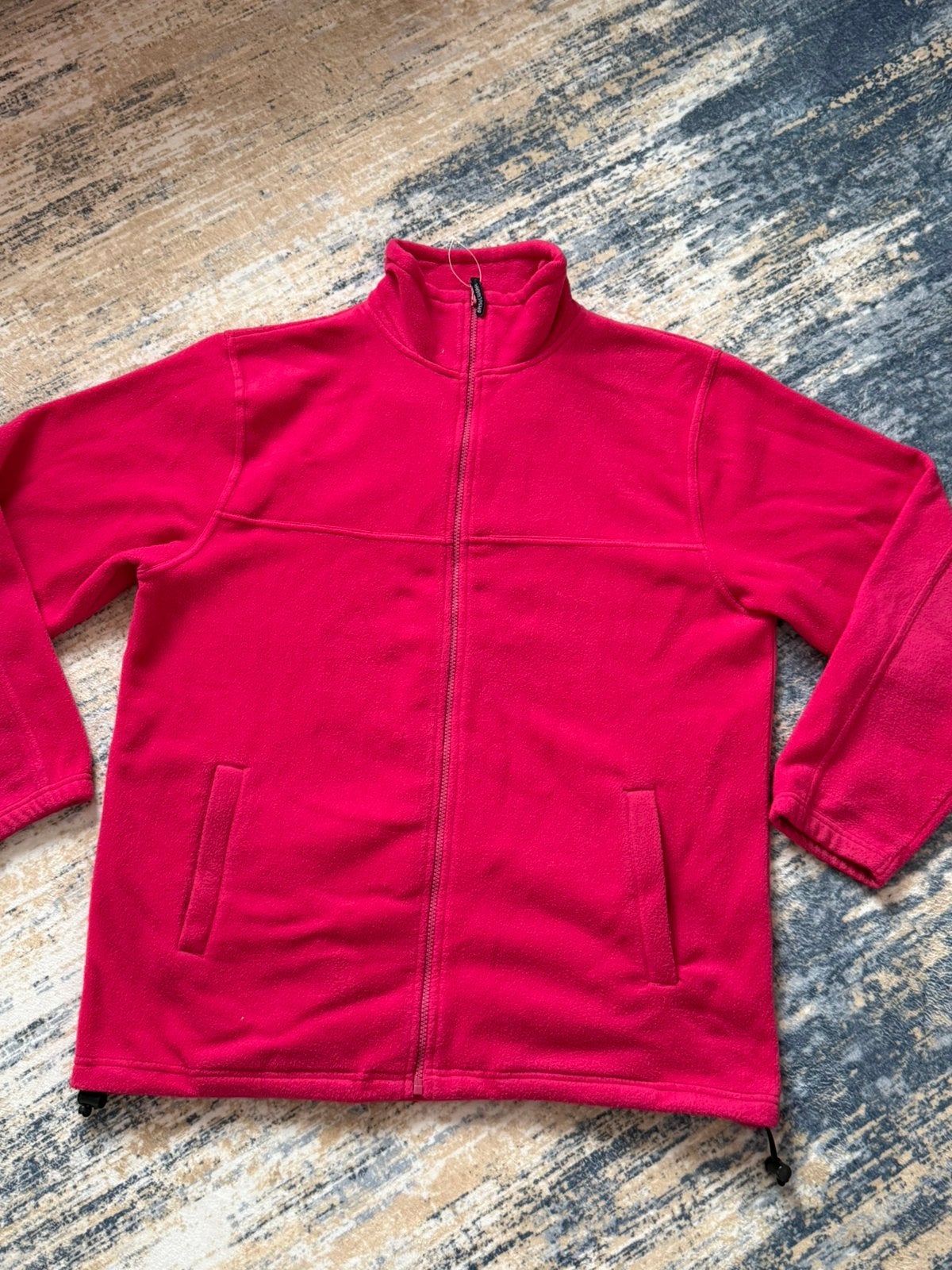 Basic Wear Unisex Fuchsia Pink Fleece Zip Jacket, Ophalen of Verzenden, Gedragen, Maat 38/40 (M), Roze