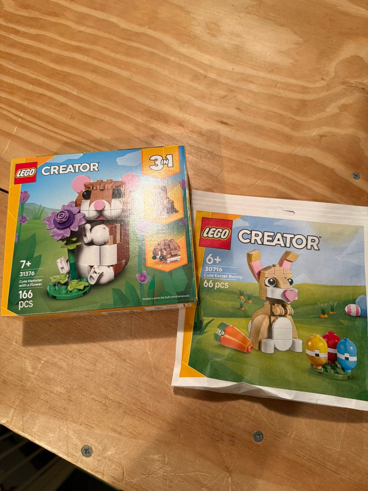 Lego 31376 Cute Hamster & Lego 30716 Easter Bunny - Nieuw, Ophalen of Verzenden, Nieuw, Complete set, Lego